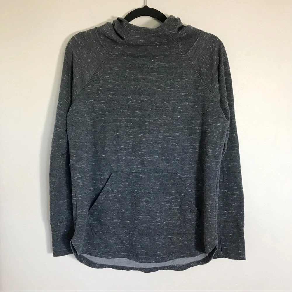 Athletic Works Heather Gray Funnel Neck Hoodie Medium (8-10) - Picture 1 of 9